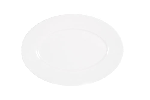 Cal-Mil 22460-79-15 9 3/4" x 7 1/4" Oval Platter - Melamine, White-cityfoodequipment.com