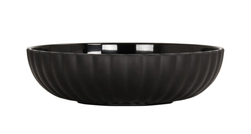 Cal-Mil 22470-8-13 46 oz Round Melamine Bowl, Black-cityfoodequipment.com