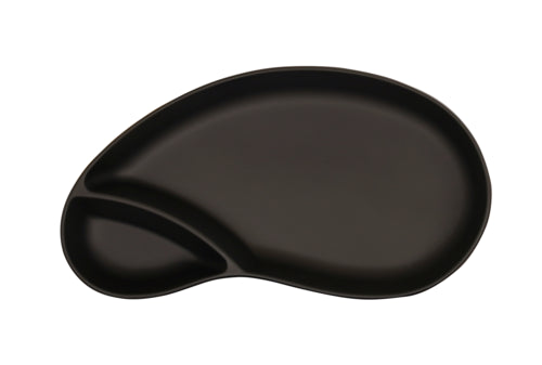 Cal-Mil 22480-13 11 1/4" x 6 1/4" Irregular Melamine Chip & Dip Bowl, Black-cityfoodequipment.com