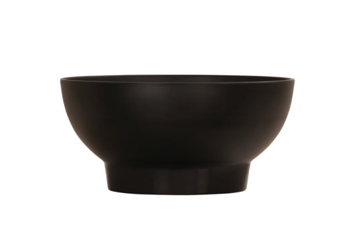 Cal-Mil 22485-10-13 105 oz Round Melamine Serving Bowl, Black-cityfoodequipment.com