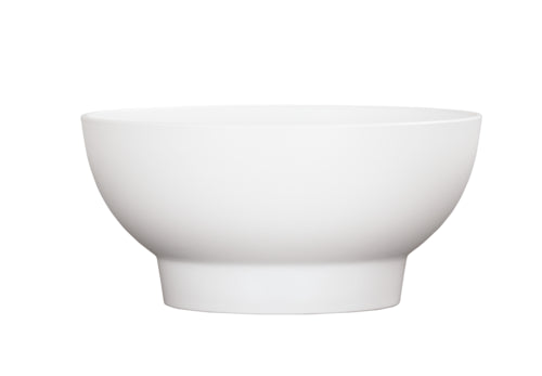 Cal-Mil 22485-8-15 48 oz Round Melamine Serving Bowl, White-cityfoodequipment.com
