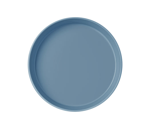 Cal-Mil 22500-10-111 120 oz Round Melamine Deep Bowl, Stone Blue-cityfoodequipment.com