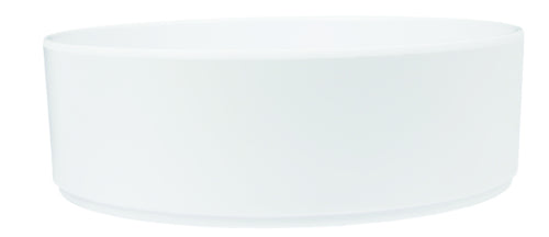 Cal-Mil 22500-10-15 120 oz Round Melamine Deep Bowl, White-cityfoodequipment.com