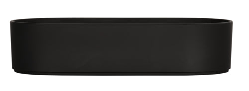 Cal-Mil 22501-136-13 2 1/4 qt Oval Melamine Deep Bowl, Black-cityfoodequipment.com