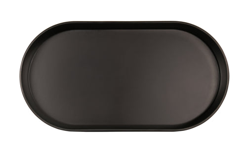 Cal-Mil 22501-1612-13 12 qt Oval Melamine Deep Bowl, Black-cityfoodequipment.com