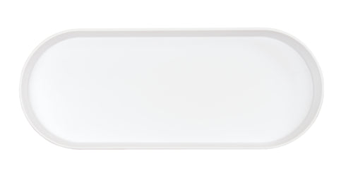 Cal-Mil 22501-208-15 5 qt Oval Melamine Deep Bowl, White-cityfoodequipment.com
