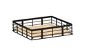 Cal-Mil 22600-3-13 12 1/2" Square Cube Reversible Riser - 3"H, Wire, Black-cityfoodequipment.com