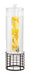 Cal-Mil 22603-3INF-13 3 gal Beverage Dispenser w/ Infusion Chamber - Polycarbonate Container, Black Wire Base-cityfoodequipment.com