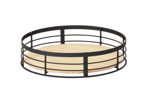 Cal-Mil 22606-3-13 12 1/2" Round Reversible Riser - 3"H, Wire, Black-cityfoodequipment.com