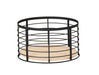 Cal-Mil 22606-7-13 12 1/2" Round Reversible Riser - 7"H, Wire, Black-cityfoodequipment.com