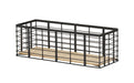 Cal-Mil 22608-7-13 Rectangular Reversible Riser - 12 1/2" x 7 1/2" x 7"H, Wire, Black-cityfoodequipment.com