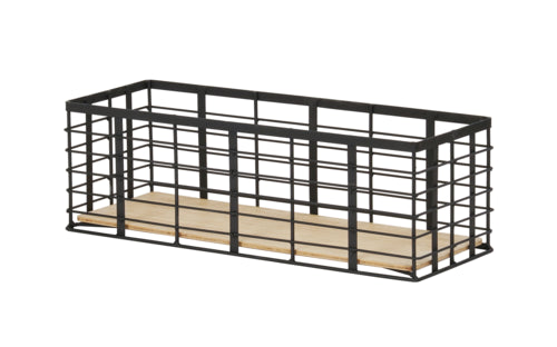 Cal-Mil 22608-7-13 Rectangular Reversible Riser - 12 1/2" x 7 1/2" x 7"H, Wire, Black-cityfoodequipment.com