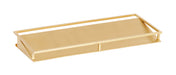 Cal-Mil 22621-4-116 Rectangular 3 Compartment Condiment Jar Display - Clear/Gold-cityfoodequipment.com
