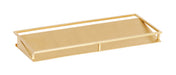 Cal-Mil 22621-5-116 Rectangular 3 Compartment Condiment Jar Display - Clear/Gold-cityfoodequipment.com