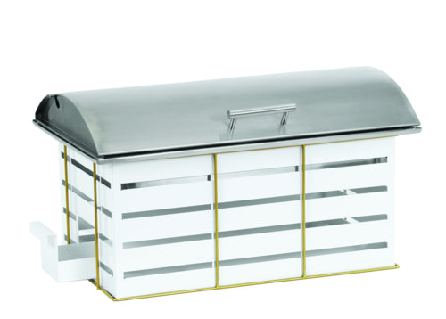 Cal-Mil 22630-15 8 qt Rectangular Chafer w/ Hinged Lid & Chafing Fuel Heat-cityfoodequipment.com