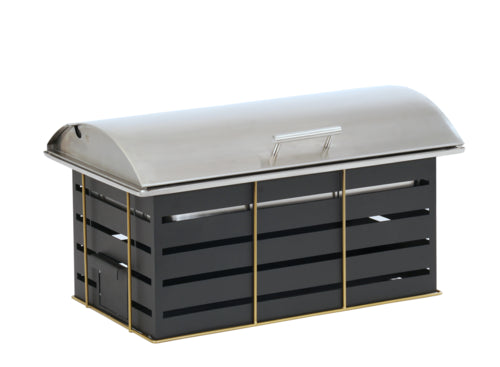 Cal-Mil 22630-90 8 qt Rectangular Chafer w/ Hinged Lid & Chafing Fuel Heat-cityfoodequipment.com