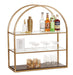 Cal-Mil 22904-112 3 Tier Display Stand - 33 1/2" x 13 3/4" x 38 1/4"H, Metal, Gold-cityfoodequipment.com