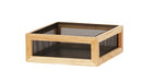 Cal-Mil 22905-4-115 12" Square Riser - 4"H, Oak, Brown-cityfoodequipment.com