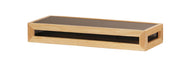 Cal-Mil 22906-4-115 Rectangular Reversible Riser - 20 1/2" x 7" x 4"H, Oak, Black-cityfoodequipment.com