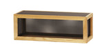 Cal-Mil 22906-7-115 Rectangular Reversible Riser - 20 1/2" x 7" x 7"H, Oak, Black-cityfoodequipment.com
