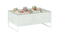 Cal-Mil 22907-12-15 Rectangular Ice Housing - 21"L x 13"W x 9 "H, Metal, White-cityfoodequipment.com