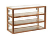 Cal-Mil 22913-78 3 Tier Pastry Display Case - 42"W x 17"D x 28"H, Walnut-cityfoodequipment.com