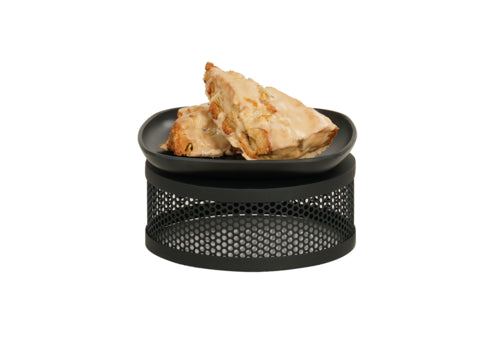 Cal-Mil 22916-3-13 7 1/2" Round Display Riser - 3"H, Metal, Black-cityfoodequipment.com