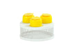 Cal-Mil 22916-3-15 7 1/2" Round Display Riser - 3"H, Metal, White-cityfoodequipment.com