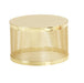 Cal-Mil 22916-5-116 7 1/2" Round Riser - 5"H, Metal, Gold-cityfoodequipment.com
