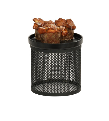 Cal-Mil 22916-7-13 7 1/2" Round Display Riser - 7"H, Metal, Black-cityfoodequipment.com