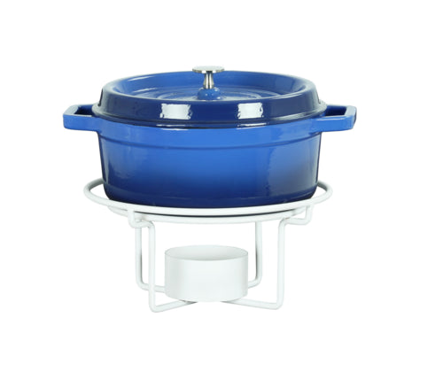 Cal-Mil 22917-15 12" Round Chafer Alternative - 7"H, Wire, White-cityfoodequipment.com