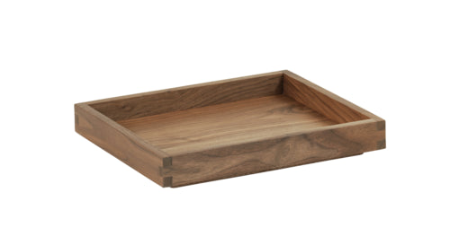 Cal-Mil 23106-10121-78 Rectangular Display Tray - 10" x 12" x 1 1/2", Walnut-cityfoodequipment.com