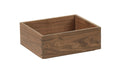 Cal-Mil 23106-10126-78 Rectangular Display Tray - 10" x 12" x 6", Walnut-cityfoodequipment.com