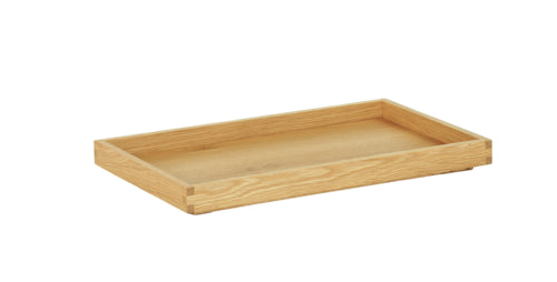 Cal-Mil 23106-12201-21 Rectangular Display Tray - 12" x 20" x 1 1/2", Oak-cityfoodequipment.com