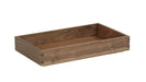 Cal-Mil 23106-12203-78 Rectangular Display Tray - 12" x 20" x 3", Walnut-cityfoodequipment.com