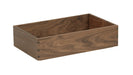 Cal-Mil 23106-12206-78 Rectangular Display Tray - 12" x 20" x 6", Walnut-cityfoodequipment.com