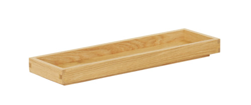 Cal-Mil 23106-2061-21 Rectangular Display Tray - 20" x 6" x 1 1/2", Oak-cityfoodequipment.com