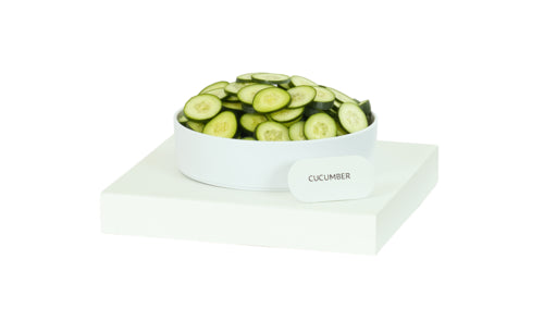 Cal-Mil 23123-3-15 14" Square Display Riser - 3"H, Metal, White-cityfoodequipment.com