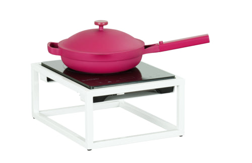 Cal-Mil 23126-15 Juno Countertop Induction Range w/ (1) Burner - White, 120v-cityfoodequipment.com