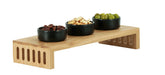 Cal-Mil 23136-1873-21 Rectangular Display Riser - 18" x 7" x 3", Oak-cityfoodequipment.com