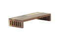 Cal-Mil 23136-1873-78 Rectangular Display Riser - 18" x 7" x 3", Walnut-cityfoodequipment.com