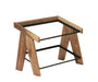 Cal-Mil 23138-2-78 2 Tier Display Stand - 14" x 23 1/4" x 17 1/2", Walnut-cityfoodequipment.com