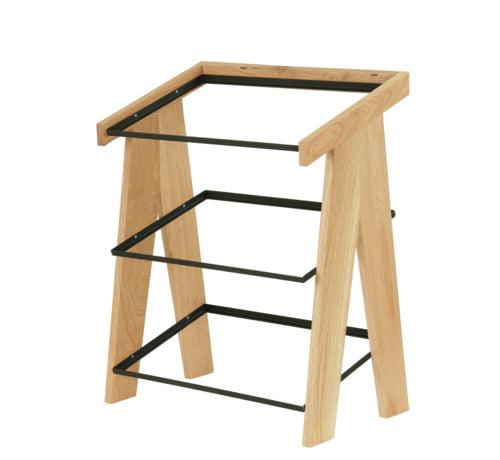 Cal-Mil 23138-3-21 3 Tier Display Stand - 13" x 23 1/4" x 27 3/4", Oak-cityfoodequipment.com
