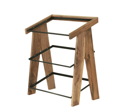 Cal-Mil 23138-3-78 3 Tier Display Stand - 13" x 23 1/4" x 27 3/4", Walnut-cityfoodequipment.com