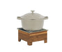 Cal-Mil 23145-78 10 1/2" Square Chafer Alternative - 5 1/2"H, Walnut-cityfoodequipment.com