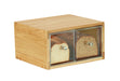 Cal-Mil 23150-2-21 2 Drawer Bread Case - 13 5/8"W x 13"D x 7 1/8"H, Plastic Case, Oak Frame-cityfoodequipment.com