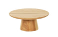 Cal-Mil 23151-125-21 12" Round Plate Stand - 5"H, Oak-cityfoodequipment.com