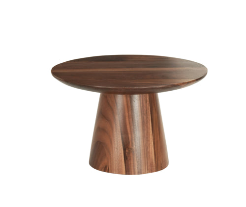 Cal-Mil 23151-127-78 12" Round Plate Stand - 7 1/2"H, Walnut-cityfoodequipment.com