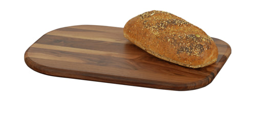 Cal-Mil 23173-1812-78 Oval Serving Board - 18" x 12", Walnut-cityfoodequipment.com