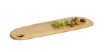 Cal-Mil 23175-186-21 Oval Serving Board - 18" x 6", Oak-cityfoodequipment.com